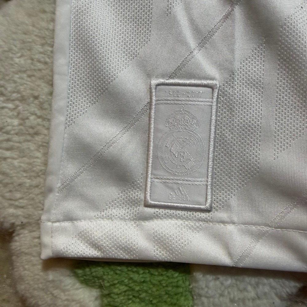 Adidas Real Madrid 2018 UCL Final Kyiv Ronaldo 7 Jersey White Mens Medium - Picture 10 of 11